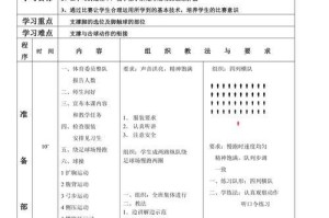 足球基本技术技巧组合教案——提升你的球技水平（打造完美足球基础，让你无往不利）