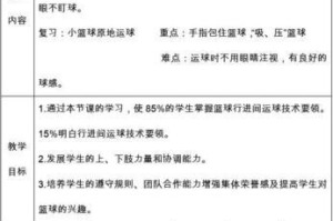 提升防守篮球技巧的教学目标（从基础到进阶，打造出色的篮球防守球员）